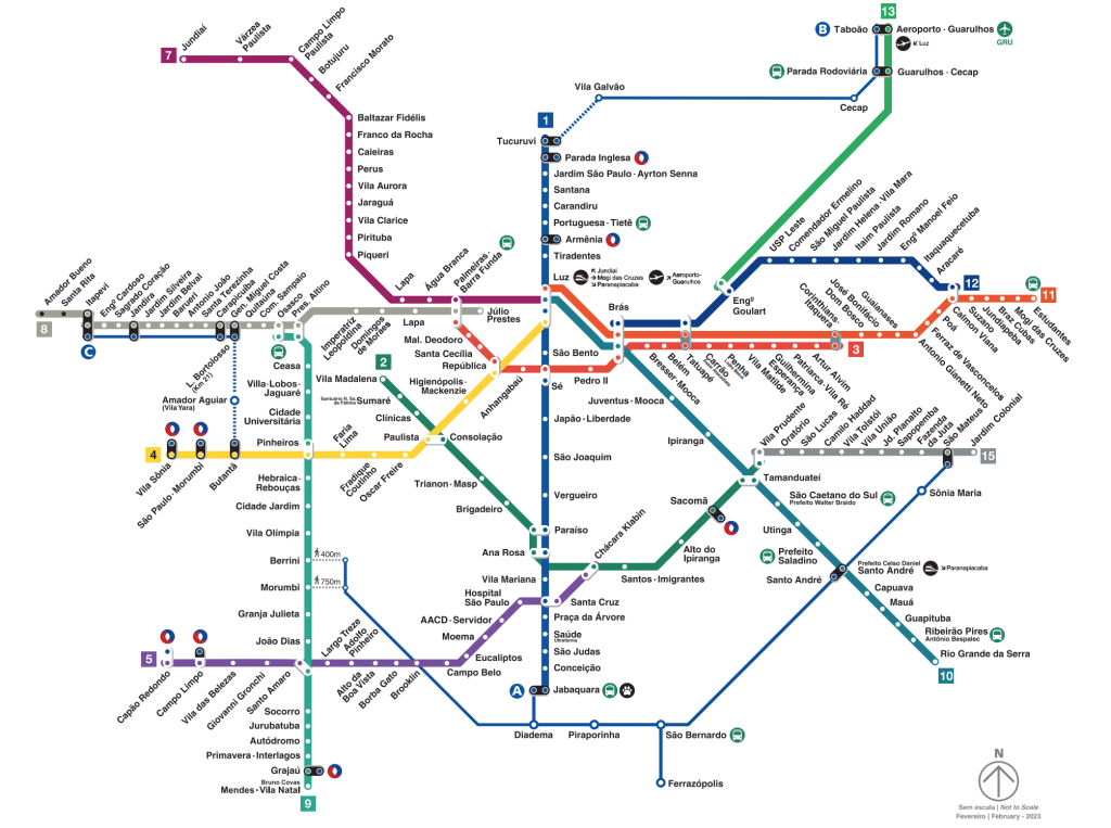 Linhas e Estações – Metrô